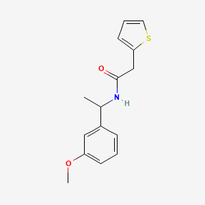 N-[1-(3-methoxyphenyl)ethyl]-2-(2-thienyl)acetamide