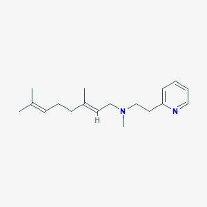 molecular formula C18H28N2 B5468258 (3,7-dimethyl-2,6-octadien-1-yl)methyl[2-(2-pyridinyl)ethyl]amine 