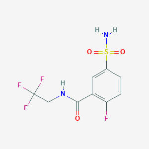 5-(aminosulfonyl)-2-fluoro-N-(2,2,2-trifluoroethyl)benzamide