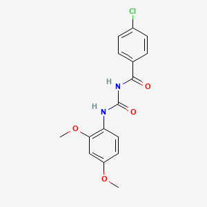 4-chloro-N-{[(2,4-dimethoxyphenyl)amino]carbonyl}benzamide