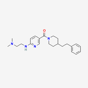 N,N-dimethyl-N'-(5-{[4-(2-phenylethyl)piperidin-1-yl]carbonyl}pyridin-2-yl)ethane-1,2-diamine