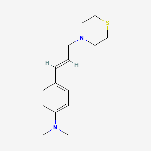 molecular formula C15H22N2S B5468314 N,N-dimethyl-4-[3-(4-thiomorpholinyl)-1-propen-1-yl]aniline 