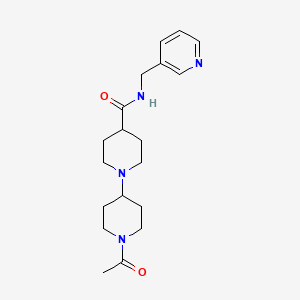 molecular formula C19H28N4O2 B5468323 1'-acetyl-N-(pyridin-3-ylmethyl)-1,4'-bipiperidine-4-carboxamide 