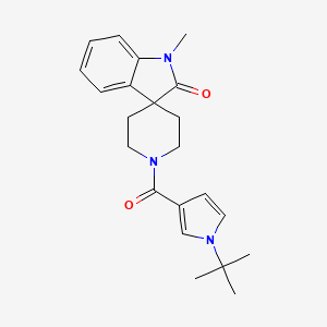 1'-[(1-tert-butyl-1H-pyrrol-3-yl)carbonyl]-1-methylspiro[indole-3,4'-piperidin]-2(1H)-one