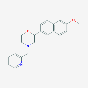 2-(6-methoxy-2-naphthyl)-4-[(3-methylpyridin-2-yl)methyl]morpholine