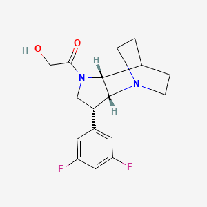 molecular formula C17H20F2N2O2 B5468354 2-[(3R*,3aR*,7aR*)-3-(3,5-difluorophenyl)hexahydro-4,7-ethanopyrrolo[3,2-b]pyridin-1(2H)-yl]-2-oxoethanol 