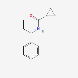 N-[1-(4-methylphenyl)propyl]cyclopropanecarboxamide