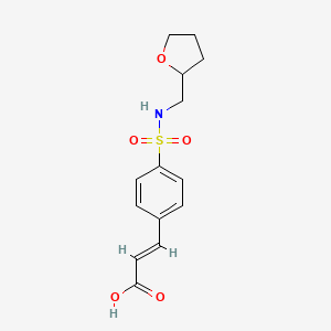 3-(4-{[(tetrahydro-2-furanylmethyl)amino]sulfonyl}phenyl)acrylic acid