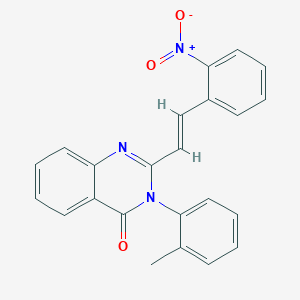 3-(2-methylphenyl)-2-[(E)-2-(2-nitrophenyl)ethenyl]quinazolin-4(3H)-one