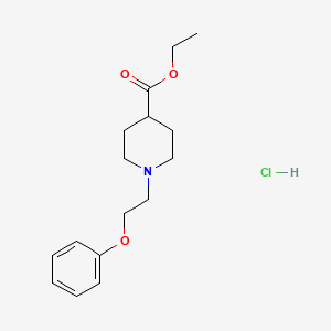 Ethyl 1-(2-phenoxyethyl)piperidine-4-carboxylate;hydrochloride