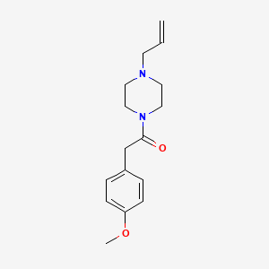 1-(4-ALLYLPIPERAZINO)-2-(4-METHOXYPHENYL)-1-ETHANONE