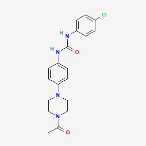 1-[4-(4-Acetylpiperazin-1-yl)phenyl]-3-(4-chlorophenyl)urea