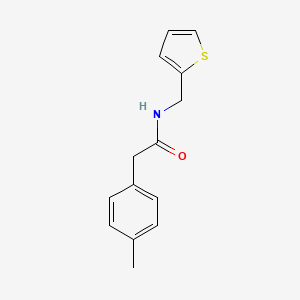 molecular formula C14H15NOS B5468515 2-(4-methylphenyl)-N-(thiophen-2-ylmethyl)acetamide 