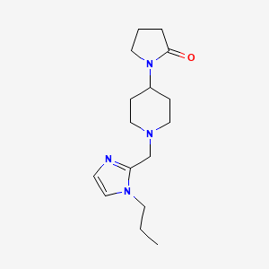 1-{1-[(1-propyl-1H-imidazol-2-yl)methyl]piperidin-4-yl}pyrrolidin-2-one