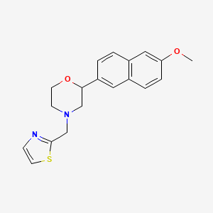 2-(6-methoxy-2-naphthyl)-4-(1,3-thiazol-2-ylmethyl)morpholine