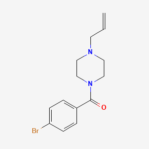 molecular formula C14H17BrN2O B5468574 (4-ALLYLPIPERAZINO)(4-BROMOPHENYL)METHANONE 