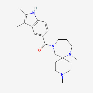 11-[(2,3-dimethyl-1H-indol-5-yl)carbonyl]-3,7-dimethyl-3,7,11-triazaspiro[5.6]dodecane