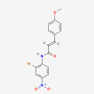 (E)-N-(2-bromo-4-nitrophenyl)-3-(4-methoxyphenyl)prop-2-enamide