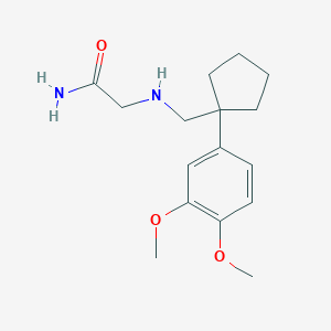 N~2~-{[1-(3,4-dimethoxyphenyl)cyclopentyl]methyl}glycinamide