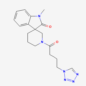 1-methyl-1'-[4-(1H-tetrazol-1-yl)butanoyl]spiro[indole-3,3'-piperidin]-2(1H)-one