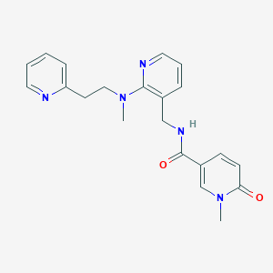 1-methyl-N-({2-[methyl(2-pyridin-2-ylethyl)amino]pyridin-3-yl}methyl)-6-oxo-1,6-dihydropyridine-3-carboxamide