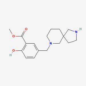 methyl 5-(2,7-diazaspiro[4.5]dec-7-ylmethyl)-2-hydroxybenzoate dihydrochloride