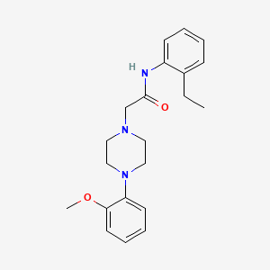 N-(2-ethylphenyl)-2-[4-(2-methoxyphenyl)-1-piperazinyl]acetamide