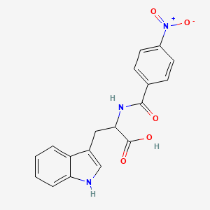 molecular formula C18H15N3O5 B5468747 N-(4-nitrobenzoyl)tryptophan 