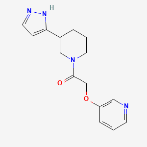 3-{2-oxo-2-[3-(1H-pyrazol-5-yl)piperidin-1-yl]ethoxy}pyridine