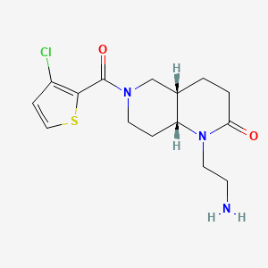 rel-(4aS,8aR)-1-(2-aminoethyl)-6-[(3-chloro-2-thienyl)carbonyl]octahydro-1,6-naphthyridin-2(1H)-one hydrochloride