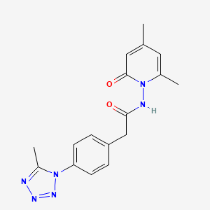 N-(4,6-dimethyl-2-oxopyridin-1(2H)-yl)-2-[4-(5-methyl-1H-tetrazol-1-yl)phenyl]acetamide