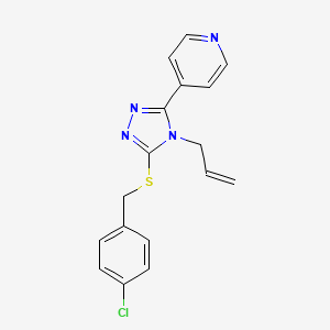 4-{4-ALLYL-5-[(4-CHLOROBENZYL)SULFANYL]-4H-1,2,4-TRIAZOL-3-YL}PYRIDINE