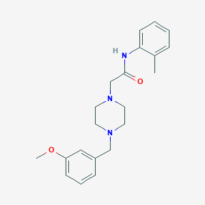 2-[4-(3-methoxybenzyl)-1-piperazinyl]-N-(2-methylphenyl)acetamide