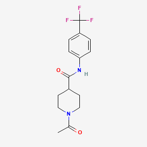 1-acetyl-N-[4-(trifluoromethyl)phenyl]piperidine-4-carboxamide