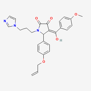 5-[4-(allyloxy)phenyl]-3-hydroxy-1-[3-(1H-imidazol-1-yl)propyl]-4-(4-methoxybenzoyl)-1,5-dihydro-2H-pyrrol-2-one