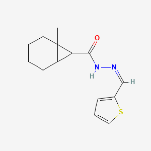 1-methyl-N-[(Z)-thiophen-2-ylmethylideneamino]bicyclo[4.1.0]heptane-7-carboxamide