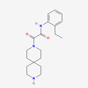 2-(3,9-diazaspiro[5.5]undec-3-yl)-N-(2-ethylphenyl)-2-oxoacetamide hydrochloride