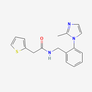 N-[2-(2-methyl-1H-imidazol-1-yl)benzyl]-2-(2-thienyl)acetamide