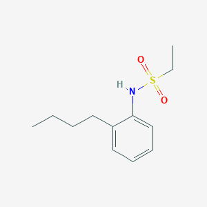 molecular formula C12H19NO2S B5468829 N-(2-butylphenyl)ethanesulfonamide 