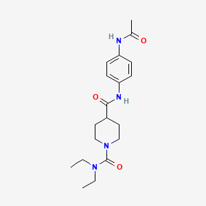 N~4~-[4-(acetylamino)phenyl]-N~1~,N~1~-diethylpiperidine-1,4-dicarboxamide