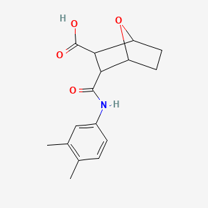 molecular formula C16H19NO4 B5468885 3-[(3,4-DIMETHYLANILINO)CARBONYL]-7-OXABICYCLO[2.2.1]HEPTANE-2-CARBOXYLIC ACID 