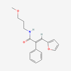 3-(2-furyl)-N-(3-methoxypropyl)-2-phenylacrylamide