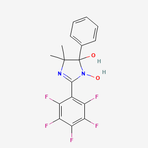 3-Hydroxy-5,5-dimethyl-2-(2,3,4,5,6-pentafluorophenyl)-4-phenylimidazol-4-ol