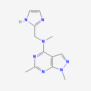 N-(1H-imidazol-2-ylmethyl)-N,1,6-trimethyl-1H-pyrazolo[3,4-d]pyrimidin-4-amine