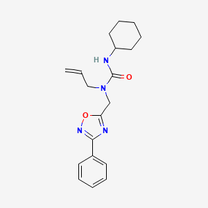 N-allyl-N'-cyclohexyl-N-[(3-phenyl-1,2,4-oxadiazol-5-yl)methyl]urea