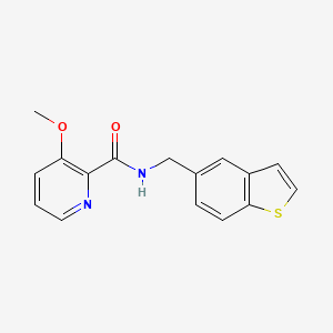 N-(1-benzothien-5-ylmethyl)-3-methoxypyridine-2-carboxamide