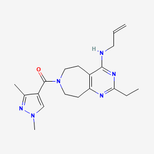 N-allyl-7-[(1,3-dimethyl-1H-pyrazol-4-yl)carbonyl]-2-ethyl-6,7,8,9-tetrahydro-5H-pyrimido[4,5-d]azepin-4-amine