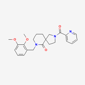 7-(2,3-dimethoxybenzyl)-2-(2-pyridinylcarbonyl)-2,7-diazaspiro[4.5]decan-6-one