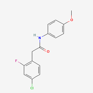 2-(4-chloro-2-fluorophenyl)-N-(4-methoxyphenyl)acetamide