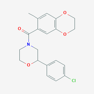 2-(4-chlorophenyl)-4-[(7-methyl-2,3-dihydro-1,4-benzodioxin-6-yl)carbonyl]morpholine